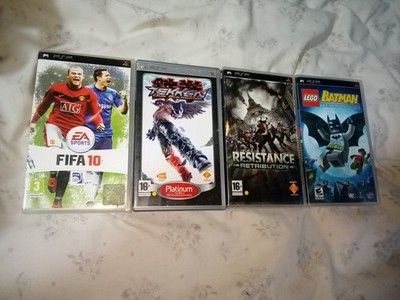 Konvolut 5 PSP Spiele - FIFA 10, Tekken: Dark Resurrection, Resistance, LEG + NFS
