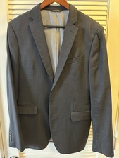 Banana Republic Modern Slim Fit Summer 38R Suit Jacket Italian Marzotto Blue