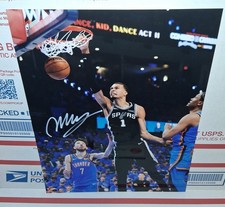 Victor Wenbanyama San Antonio Spurs Signed 8x10 Photo & COA