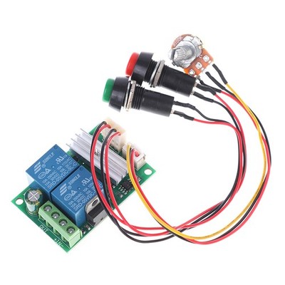 DC 6V 12V 24V PWM DC motor speed controller forward and reverse swi*Z5A FcY KjJI
