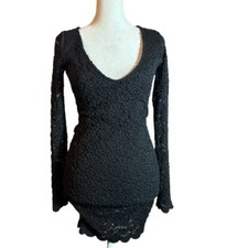 Black Lace Bodycon Dress Going out cocktail Party