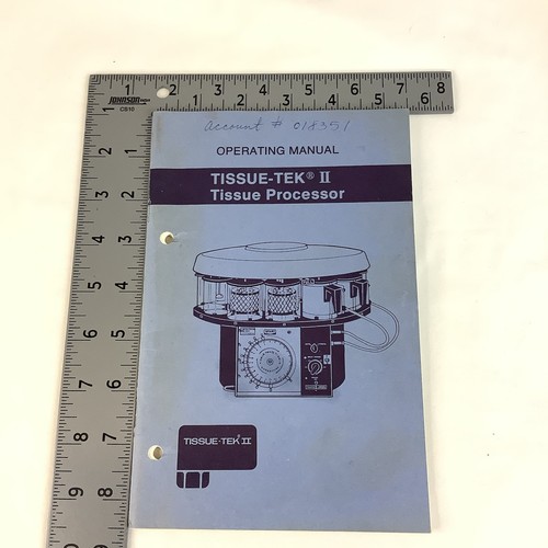 Tissue-Tek II Tissue Processor Operating Manual 1975 Vintage User Guide Lab-Tek - Bild 7 von 8