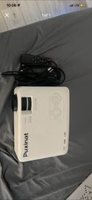 Puxinat LCD USB Desktop Projector White with Remote  Power Adapter