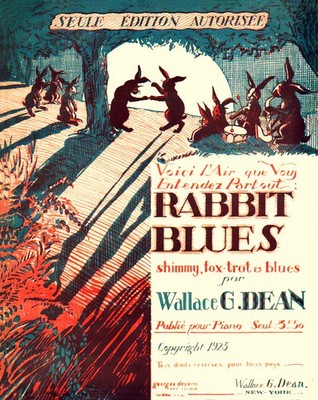   Rabbit Blues by Wallace G. Dean Vintage Poster - c1920s Sheet Music Design -