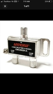 2-way Antronix CMC2002HA Cable TV Splitter Coaxial RG6 Coax splitter 2 output