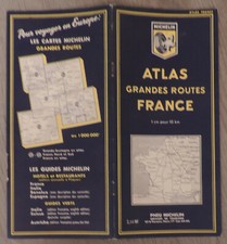 CARTE MICHELIN ATLAS FRANCE DE 1961