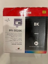 Genuine Canon PFI-302BK Black Ink Tank NEW IN SEALED BOX