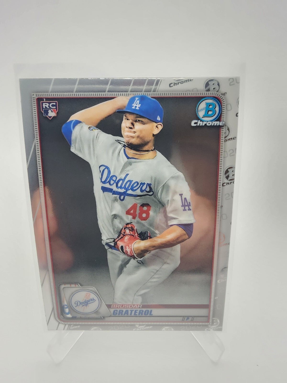 Brusdar Graterol #5 Baseball Cards 2020 Bowman Chrome trading card — raw and PSA graded price guide