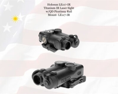 Holosun LE117-R Titanium Red Laser Sight with Picatinny Rail Mount