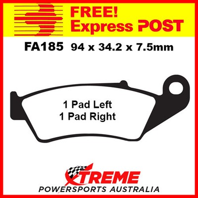 Pastiglie freno posteriore per GAS-GAS EC 125/200/250/300 2000-2008 Pampera 125 (2T) 2005-2008 Enduro EC 200/250/300 1999-2000 MX 125/250 (MC) 2001-2008