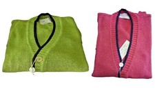 Giacca Uomo Cardigan Seta Cotone Rosso Verde Gran Sasso Primavera Made in Italy