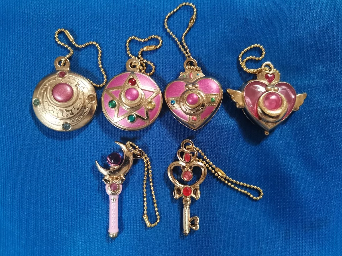 Sailor Moon Diecast Charm and Crystal Diecast Charm Complete Set