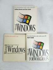 Lot of 3 User's Guides Microsoft Windows Working Groups