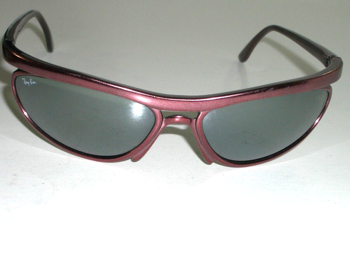 B&L RAY BAN W2493 YQAS PS5 FULL MIRROR CRIMSON RAGE PREDATOR WRAPS
