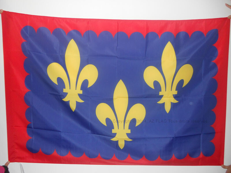 Drapeau Province Anjou 90x150cm finitions premium avec fourreau de maintien