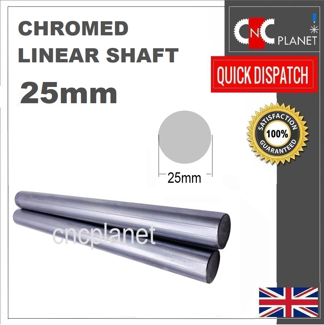 Coavoo 2Pcs Linear Motion Rod Straight Round Shaft 25mm X 420mm - View #2