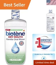 Soothing Moisturizing Oral Rinse 16oz - Alcohol-Free, Perfect for Dry Mouth