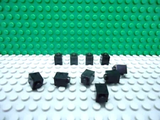 Lego 10 Black 1x1 Brick Block NEW