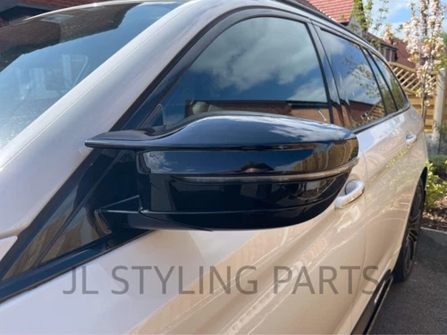 Gloss Black Wing Mirror Covers For BMW 5 Series G30 G31 Touring 2017-2022 M