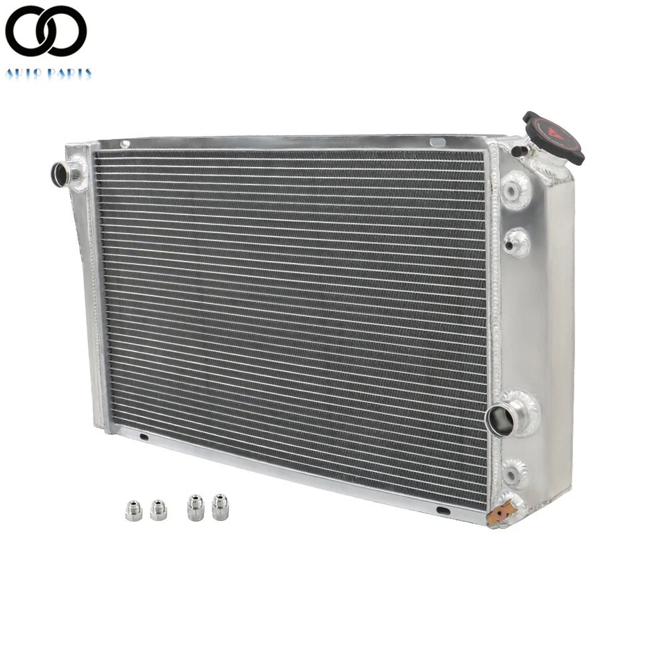 For 1984-1990 Chevrolet Corvette 5.7L V8 CC829 3 Row Racing Aluminum Radiator - Image 4 of 4