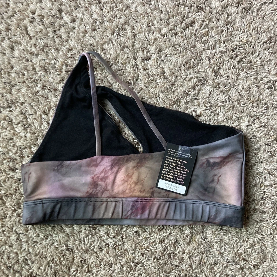 Женский асимметричный спортивный топ Onzie Sutra Active размер большой - Изображение 2 из 4