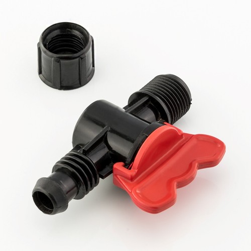 5x Valve Stop Ball Pe Pipe for Drip Irrigation System Garden Watering 16x1/2 " - Picture 3 of 7