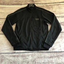 Gore Bike Wear Jacket Mens Medium Black Cycling Windstopper Soft Shell Thermo