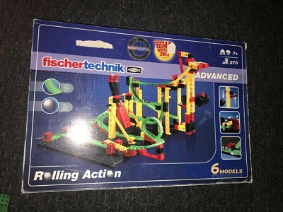 Fischertechnik 270 Pcs, 6 Models Rolling Action Advanced Motor Skills Toy