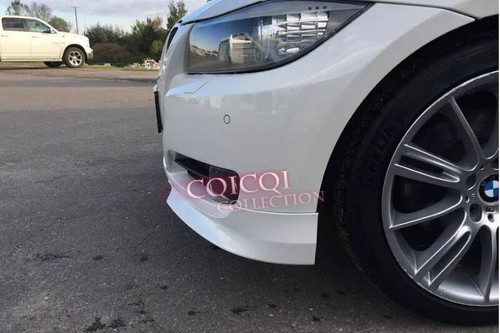 2 pcs Unpainted BMW 2009~2011 E90/E91 LCI 3-series OEM type front splitter ◎ - Picture 5 of 6