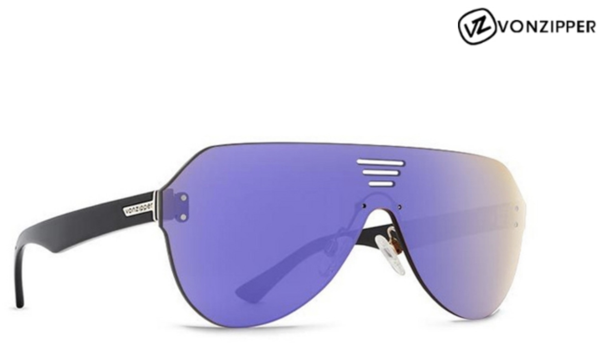 VonZipper ALT Farva Sunglasses Black Gloss / Flash Purple ALP | eBay