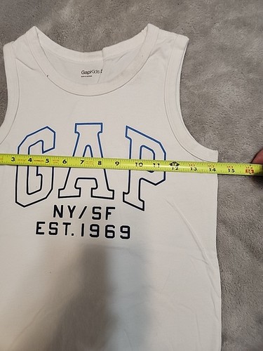GAP Tank Top - White - Size 8 C90 - Picture 5 of 7