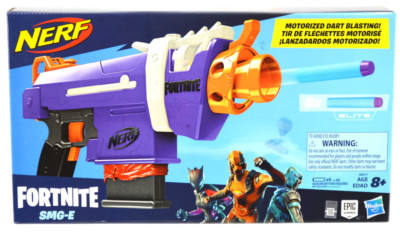 NERF Fortnite SMG-E Blaster Motorized Blaster Elite 6-Dart Clip