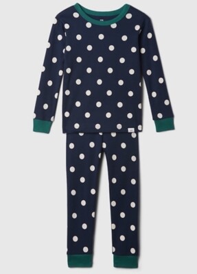NWT Baby Gap Girls Boys Pajamas Navy Polka Dots u pick size
