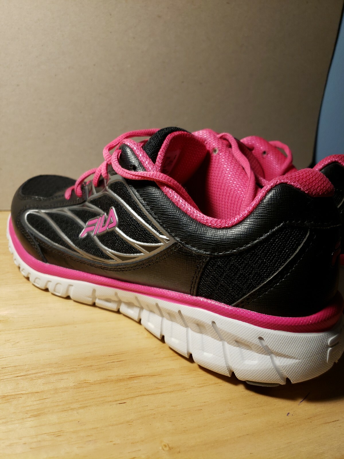 Fila Hyper Split 3 Black/Pink/Silver Running Shoe… - image 3