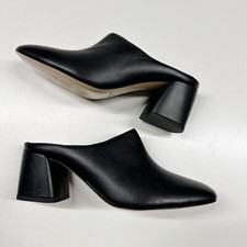 Club Monaco Lidiane Mule In Black Leather Womens Size 36.5