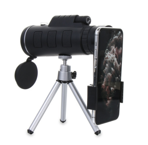 40X60 Optical Zoom Monocular HD Telescope With Compass Flashlight Tripod Clip - Photo 1 sur 12