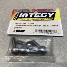 Integy T3625  RC TITANIUM Pivot Balls For E-Maxx Or T-Maxx  NIP RARE VINTAGE