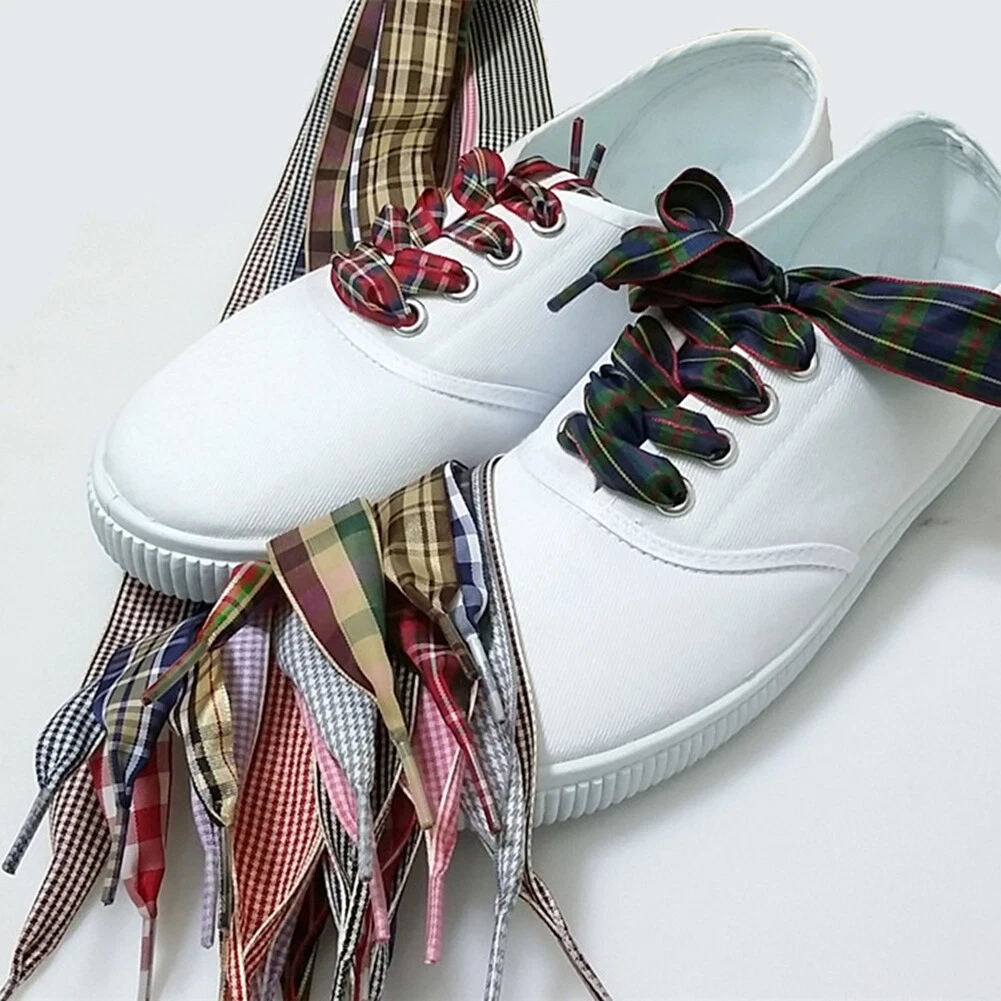 Tartan shoe laces clearance