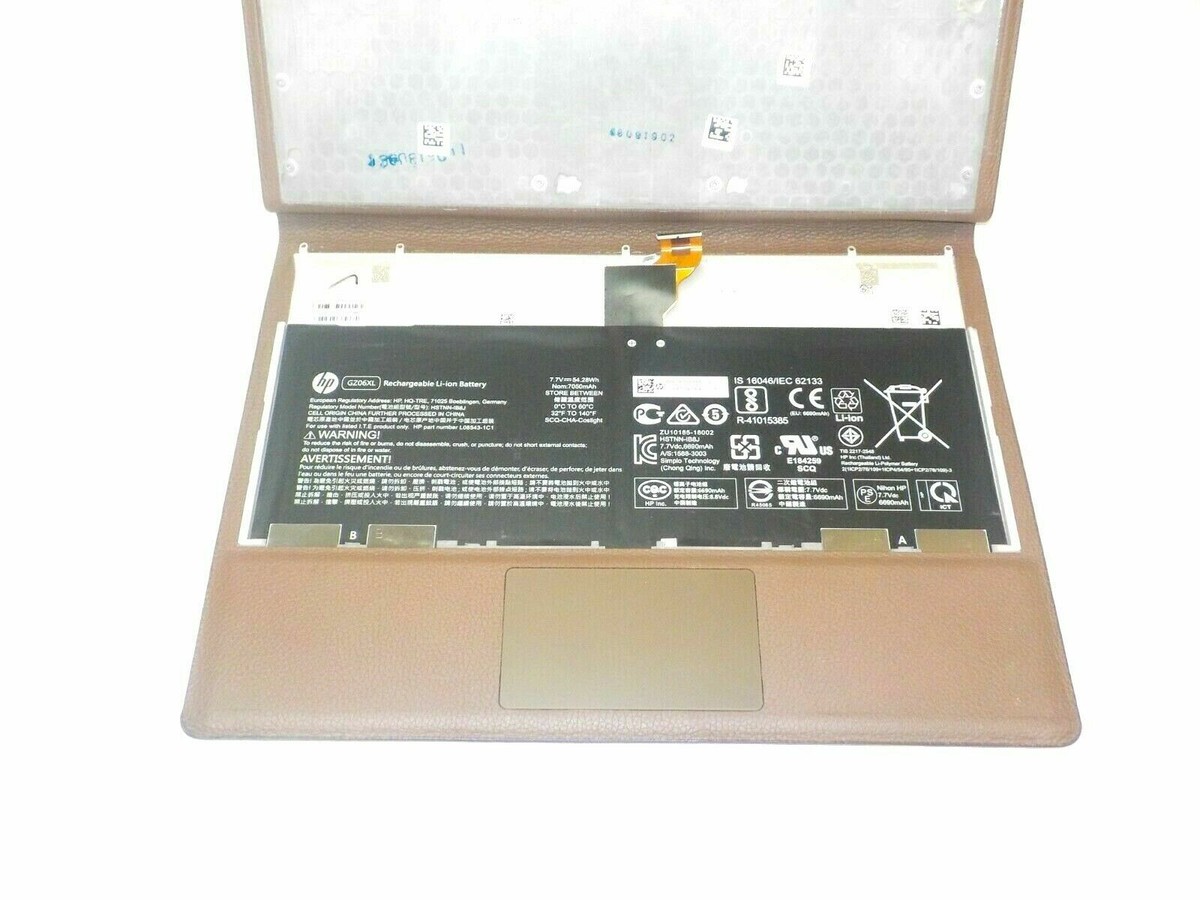 OEM GZ06XL LEATHER COVER CGB / Touchpad W/Battery HP Spectre Folio