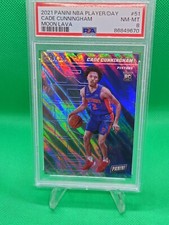 Cade Cunningham /199 RC (Rookie Card) Player of the Day Moon Lava PSA 8 