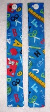 BOOKMARKS "SCHOOL DAYS" Children Set Of 3 Fabric Reversible Washable NEW