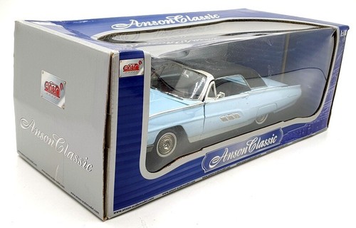 Anson 1/18 Scale Diecast 30344 - 1963 Ford Thunderbird - Blue/Black Roof - Picture 5 of 5