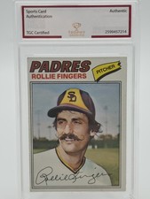 1977 Topps Rollie Fingers #523 SGC Authentication San Diego Padres Baseball Card