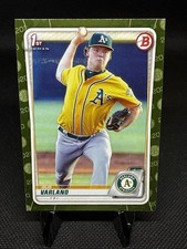 2020 Gus Varland Bowman Baseball Paper Camo 1st Bowman #BP-38 Oakland As