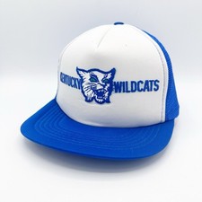 Vintage University of Kentucky Wildcats Foam Mesh Trucker Snapback Hat Cap NICE