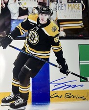 Fraser Minten Signed Inscribed 8x10 Photo Boston Bruins With COA 🔥🔥