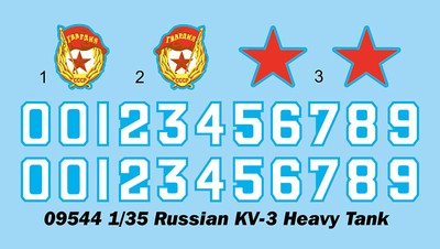 Trumpeter 09544 RUSSIAN KV-3 HEAVY TANK 1:35 Modellbausatz