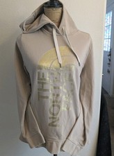 The North Face Beige Women's Large Hoodie With NF Golden Logo Adult