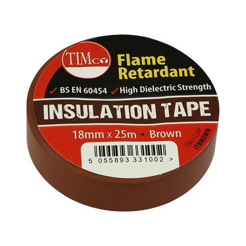 Timco - Pita Penebat PVC - Coklat (Saiz 25m x 18mm - 10 Keping) - Image 1 of 1