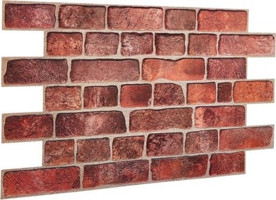 3D Faux Brick Wall Panels 37.8   x 18.9   - 10 Sheets, Covers 4.6 sqm / 49.6 sq